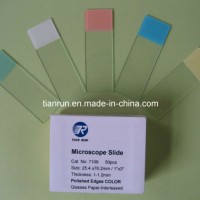 Microscope Slide  Colour Frosted  Ground Edges (7109)