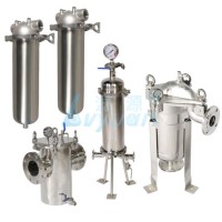 Water Treatment 10 20 Inch Micro Ss 304 316L Stainless Steel Single & Multi Cartridge Water Filter H