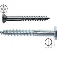 high tension Fasteners OEM full size wood screw din 7997/571