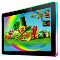 Touch screen monitor with led lighting frame for casino slot
