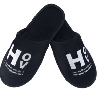 Embroidery Colorful Custom Luxury Velour Hotel Slippers