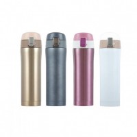 one touch stainless steel double wall hot water bottle