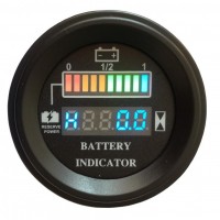 Battery discharge Indicator with CAN bus, hour meter, 200V