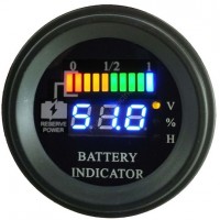 Battery discharge Indicator, hour meter, FSRD