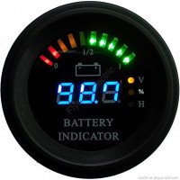 Arc LED line Battery discharge Indicator, hour meter, FSAR