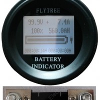 Coulometer lithium LiFePO4 battery with external shunt