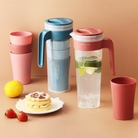 Water pitcher with lid plastic water jug water bottle