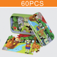 2020 new type  60pcs wooden puzzles