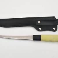 Stainless Steel Fillet Knife with Leather Bag
