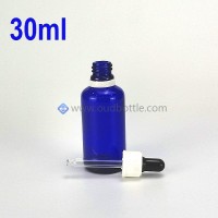 wholesale 30ml cobalt blue skin oil dropper containers