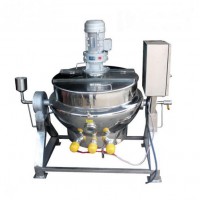 Food Sanitary Stainless Steel Electric Jacketed Kettle with Agitator