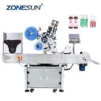 Zonesun Zs-Tb823 Horizontal Automatic Sticker Labels Crayon Water Round Bottle Labeling Machine for