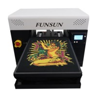 Funsun 2020 A3 Size Direct to Garment Printer A3 Size DTG Printer Digital Jersey Fabric Textile Swea