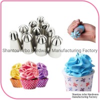 LFGB Certificated Sphere Ball Tips Russian Icing Piping Nozzles
