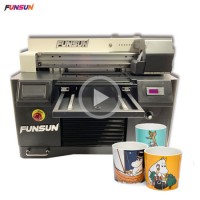 New Model Flatbed PVC Printer with UV Lamp Dx5 Head 1440dpi for IC ID Card Business Card Glass Phone