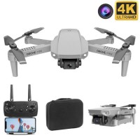 Mini Drone E88 WiFi Fpv  High-Definition 4K 1080P Camera Height Maintaining RC Foldable Quadrotor Dr