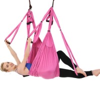 OEM Private Label Manufacturing Aerial Yoga Swing with Ceiling Mounting Kit Daisy Chain