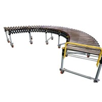 Low Price Mobile Powerless Flexible Telescopic Belt Skating Conveyor Roller System for Box Load Conv