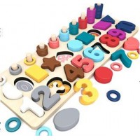 Children's Logarithmic Board Building Blocks  Baby Early Education Intelligence Development Toy