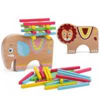 Wooden Toys Animal Balance and Arithmetic Games 2 in 1 for Kids