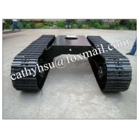 Custom Built Steel Track Crawler Undercarriage with Different Rubber Track Shoes