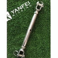 Stainless Steel European Jaw and Jaw Pipe Body Turnbuckle