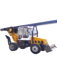 11m Drill Rig Wheeled 180 Degree Rotary Drilling Machine with Excavator for Foundation Construction/