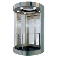 Round Glass Elevator vvvf luxury Villa Elevator Lift APSL-S02