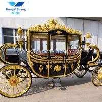 Popular Horse Drawn Wagon Luxury Royal Horse Carriage for Sale