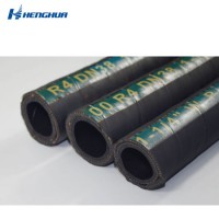 SAE 100 R4 Industrial High Pressure Textile Reinforced Hydraulic Rubber Hose with Braided Textile an