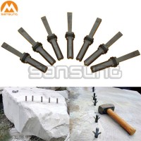 Manual Hand Splitter Wedge and Shims for Stone Rock Cracking