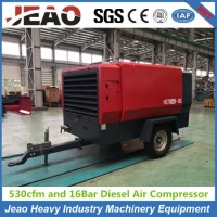 Mining Diesel Engine Driven Portable Mobile Screw Air Compressor for Construction
