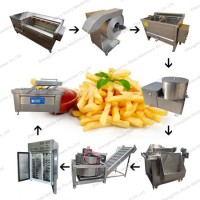 Fully Automatic French Fries Production Line Potato French Fries Machinery