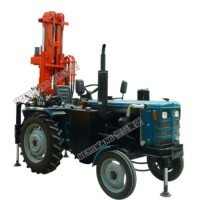 200 Meter Mobile Pneumatic Tractor Water Well Drilling Rig
