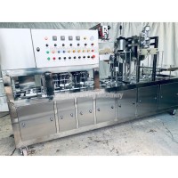 Automatic Edible Popcorn Cup Type Filling and Sealing Machine