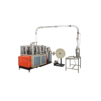 China Paper Cup Forming Machine with Online Handle Applicator