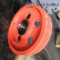 High Quality Jaw Crusher Spare Parts Fly Wheel Grey Iron Sand Casting