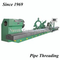 Professional Pipe Threading CNC Lathe Machine with 2 Chucks