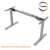 Dual Motors Three Stages Ergonomic Electric Height Adjustable Standing Table