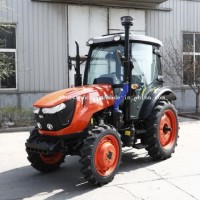 2020 Hot Selling Dq654A 70HP 4WD Compact Wheel Farming Tractor with Air Conditioned Cabin for Agricu