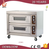 Commercial Stainless Steel 2 Deck 4 Trays Bakery Pizza Cake Bread Electric Baking Oven