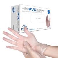 100PCS S M L XL Size Food Safe Powder Free PVC Vinyl Examination Exam Hands Protective Disposable Gl