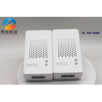 Powerline and WiFi function wall passthrough adapter for home and office