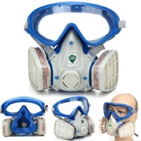 Respirator Protective Gas Mask with Safety Glasse and Actived Carbon Filters Face Masks