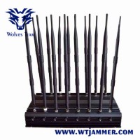 16 Antennas 3G 4G 5g WiFi UHF VHF GPS Lojack All Bands Mobile Phone Jammer