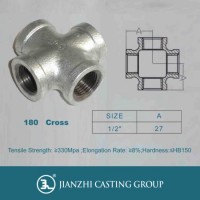 Malleable Iron Pipe Fitting Crosshead