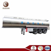 26000 to 30000 Litres Tri Axles Stainless Steel (Food Grade) Milk Tanker for Drinking Water Dairy Be