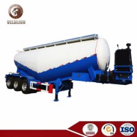 25 to 33 Tons Tri Axles Carbon Steel Bulk Cement Transport Tanker for Coal Ash Mineral Powder Lime P