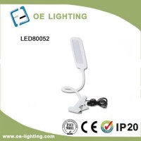Clip-on LED Desk Lamp with Adapter Factory High Quality