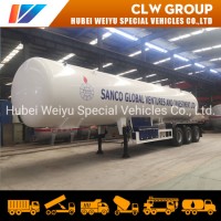 49600liters 50cbm LPG Road Tanker Trailer 25tons Lp Gas Delivery Tank Truck Trailer for Nigeria